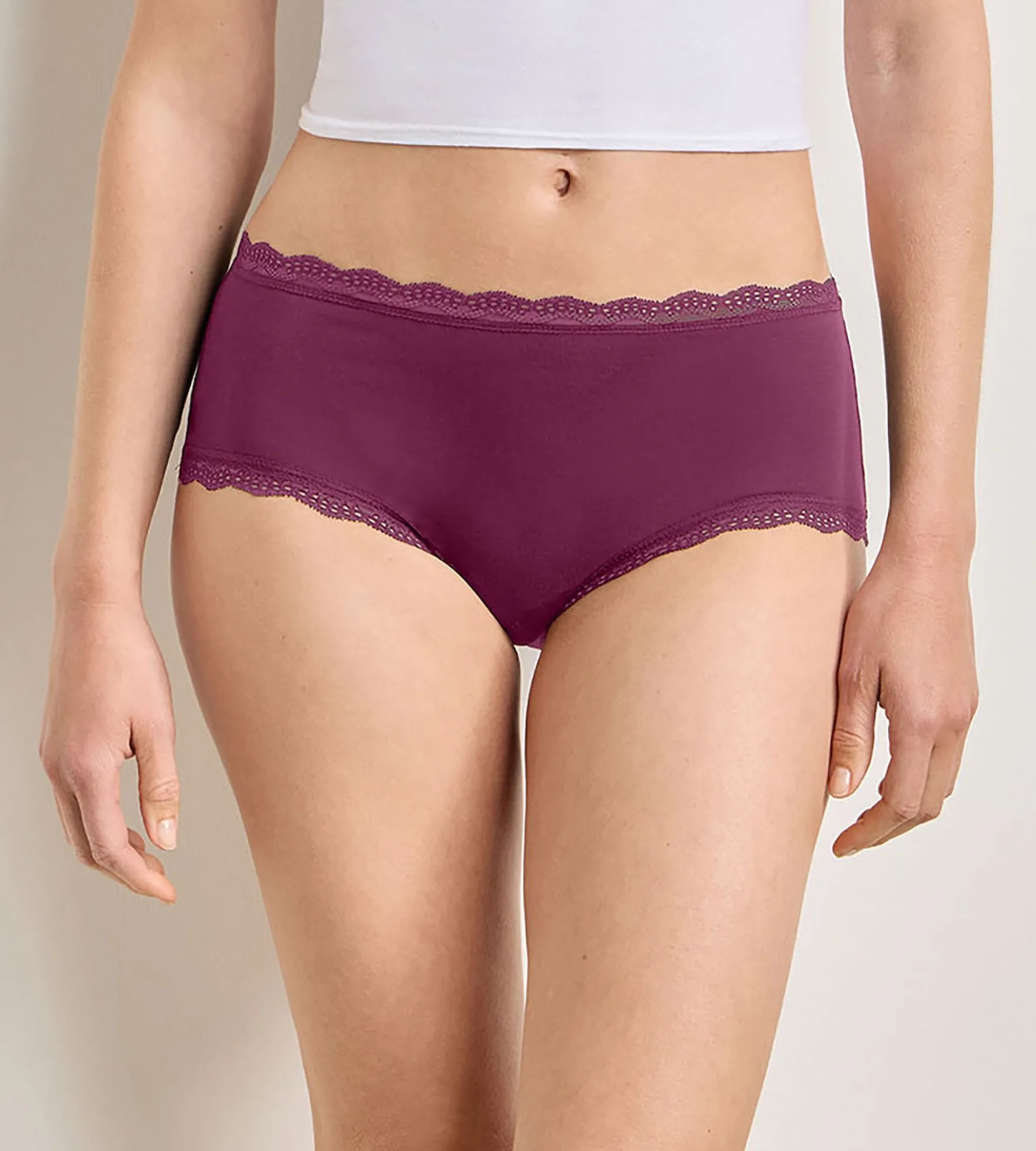 Lot de 2 shortys rose émeraude Daily Coton Dentelle