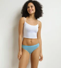 Lot de 3 slips femme Bleu, Violet, Gris Les Pockets Ecodim