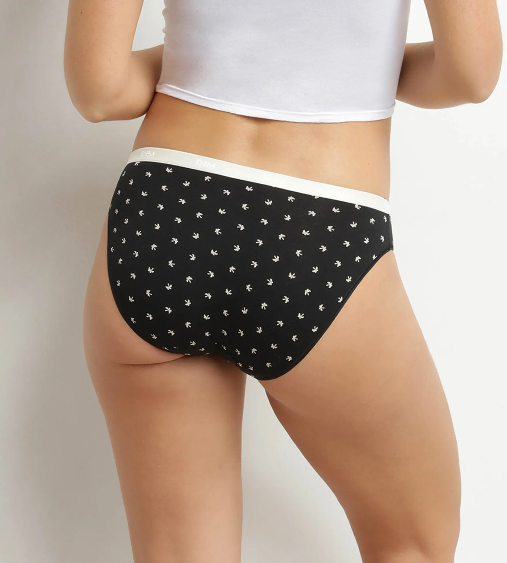 Lot de 5 slips femme coton stretch motif tropical Les Pockets