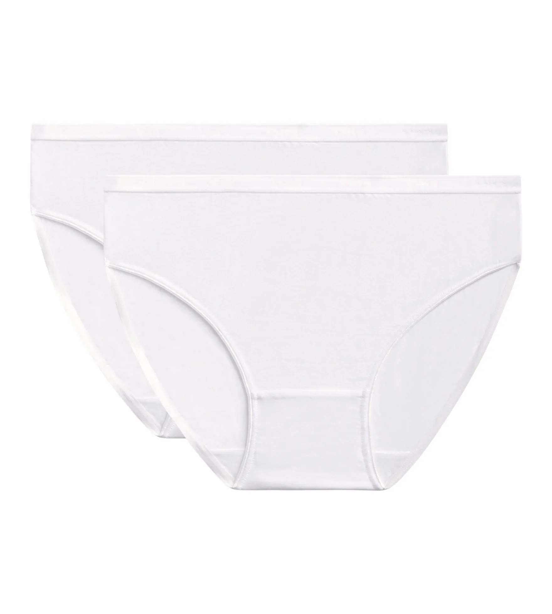 Lot de 2 slips femme en coton bio Blanc Dim Ecosmart