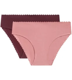 Lot de 2 slips femme en coton stretch Rose et Ruby Body Touch Easy