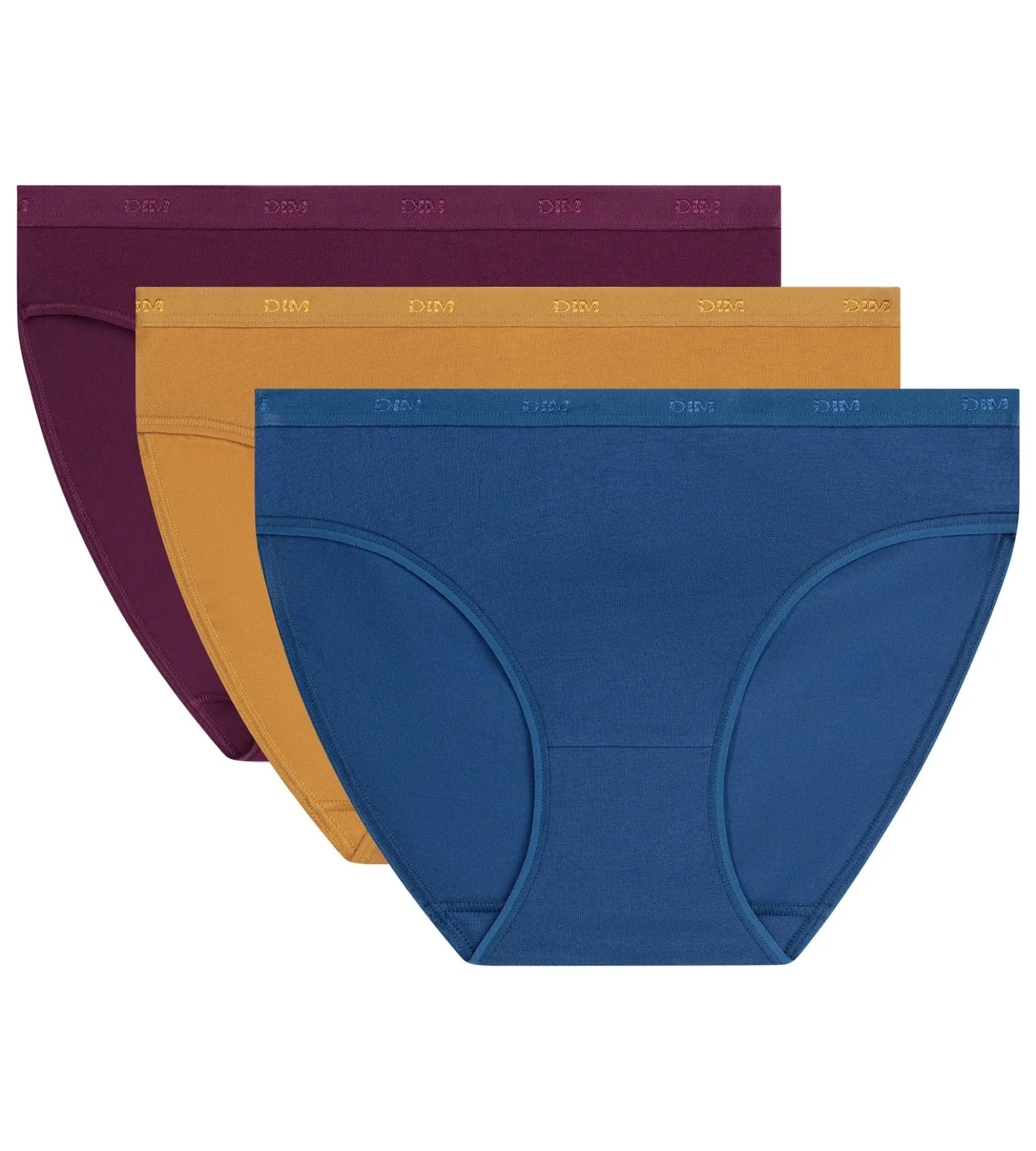 Lot de 3 slips femme Marine Royale Les Pockets Ecodim