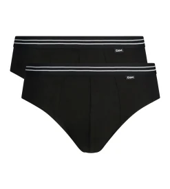 Lot de 2 slips homme en coton stretch Noir EcoDim