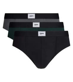 Lot de 3 slips homme noir, vert, gris Ultra Resist