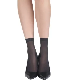 Lot de 4 socquettes noires EcoDIM semi-opaques 30D