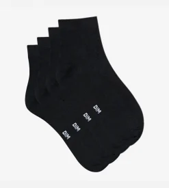 Lot de 2 socquettes noires seconde peau Femme