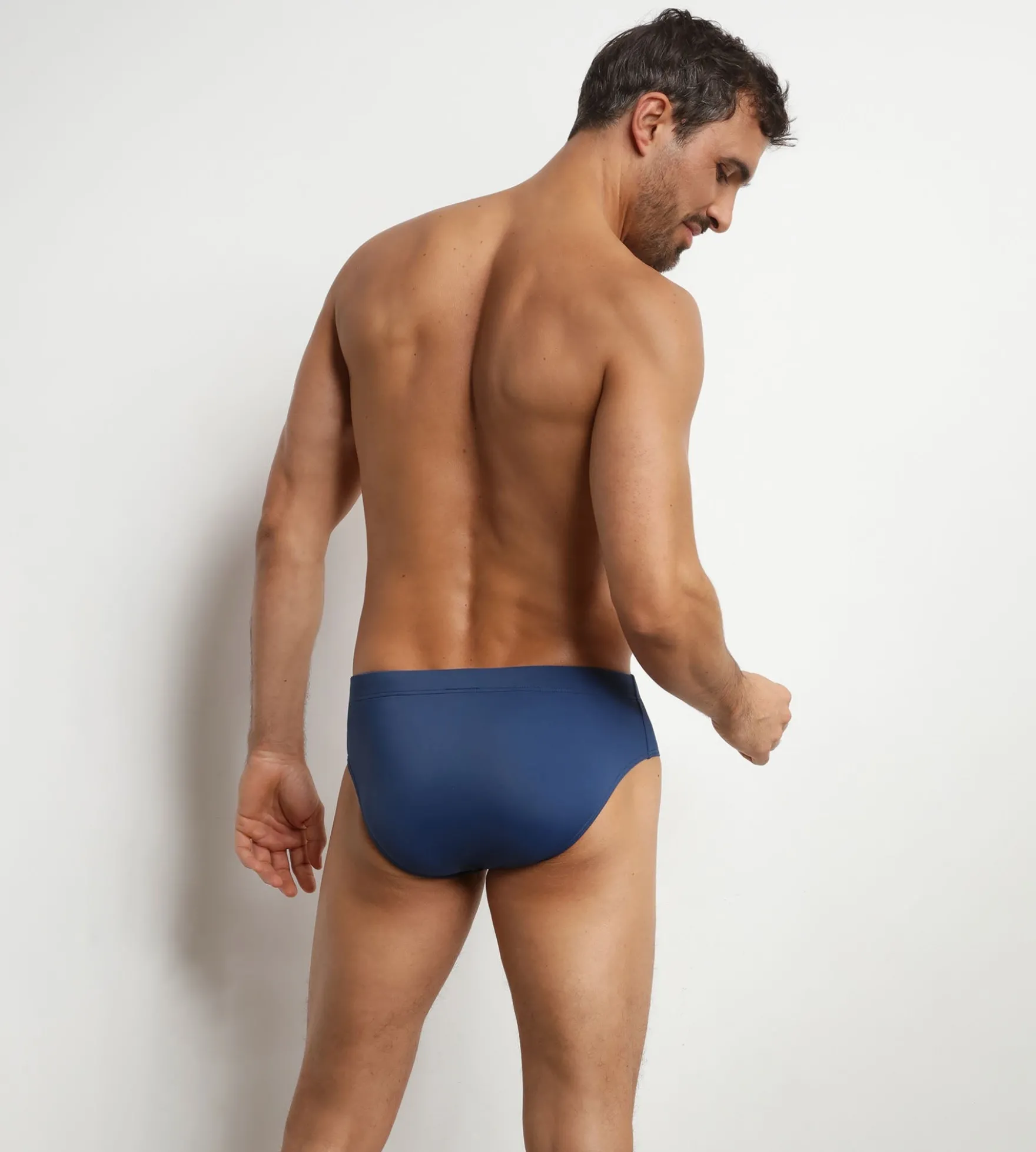 Maillot de bain homme slip Bleu Denim Dim Swimwear