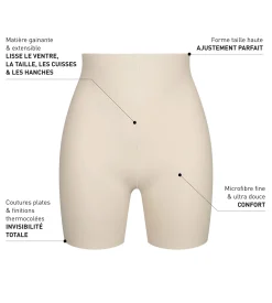 Panty gainant femme en microfibre sans couture Nude Dim Silhouette Invisible