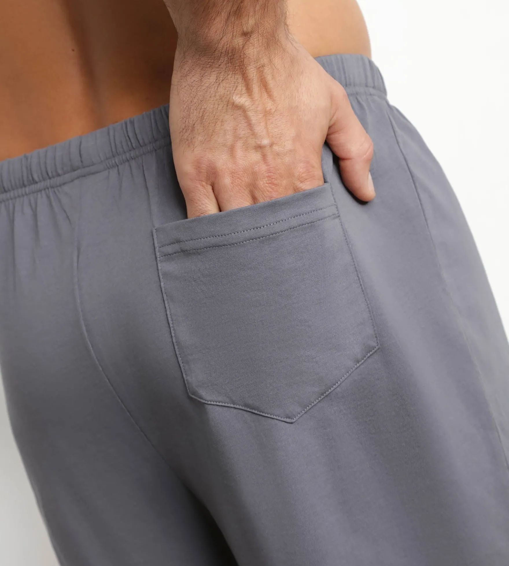 Short de pyjama homme en jersey Gris Foncé Dim Nightwear