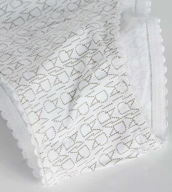 Shorty blanc fille imprimé logo Dim Touch