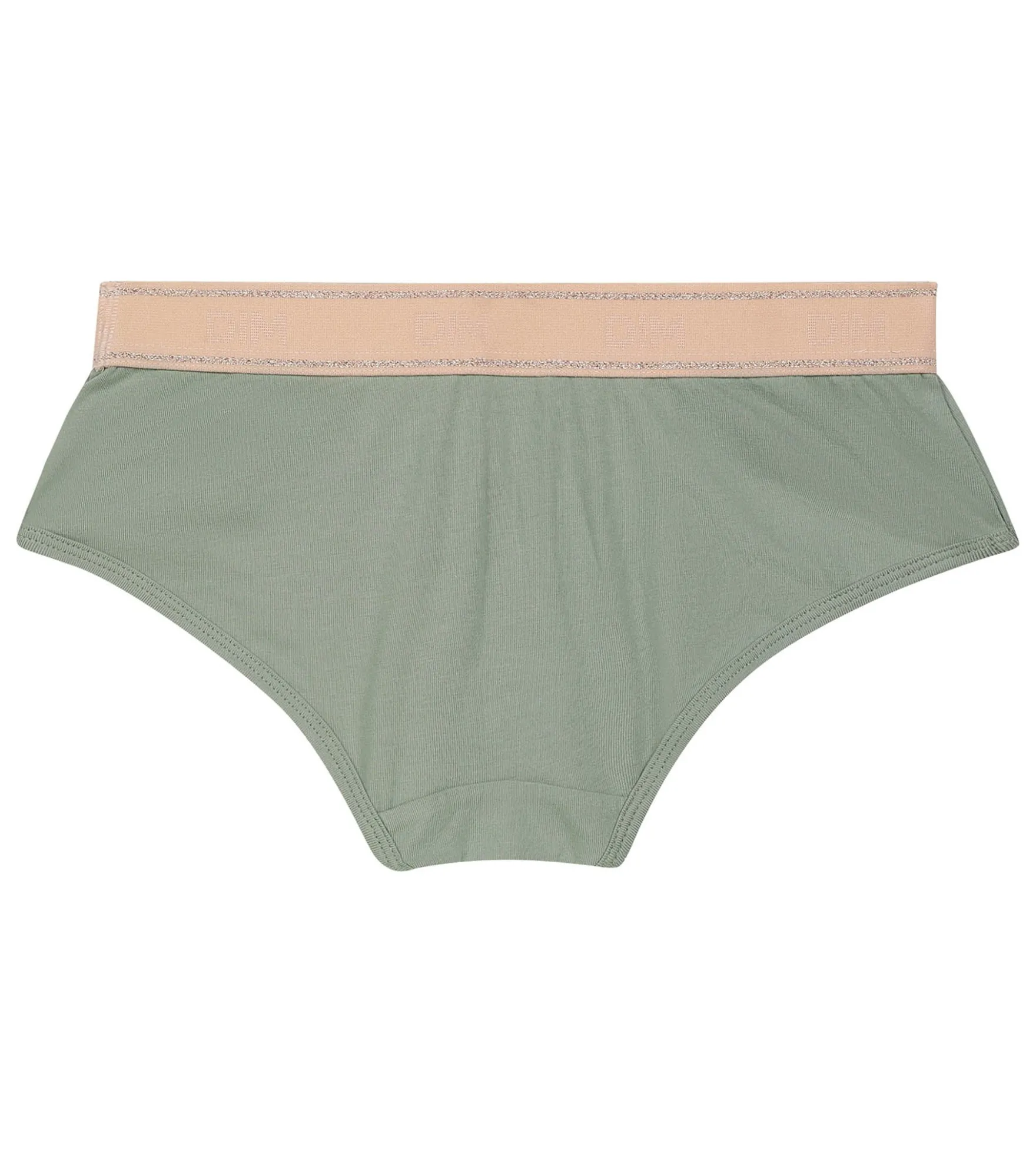 Shorty fille Vert Sauge et Rose Dim Sport