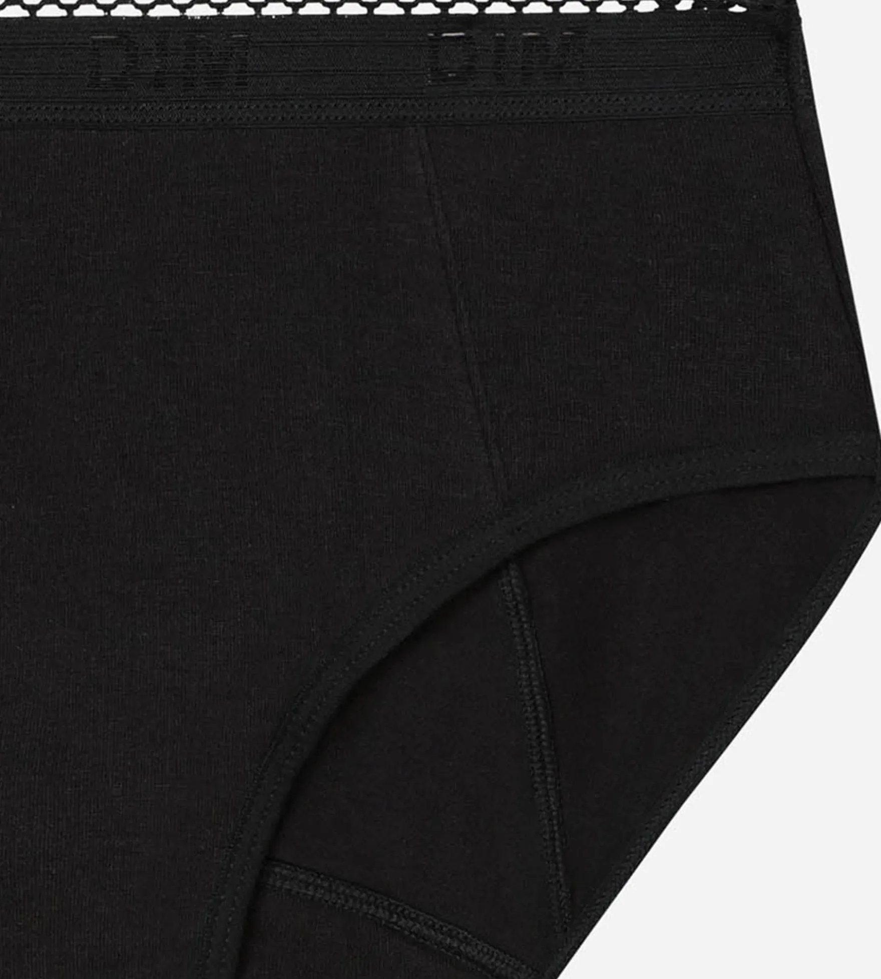 Shorty menstruel coton bio Noir Flux très abondant Dim Protect