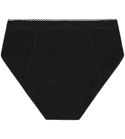 Shorty menstruel coton bio Noir Flux très abondant Dim Protect