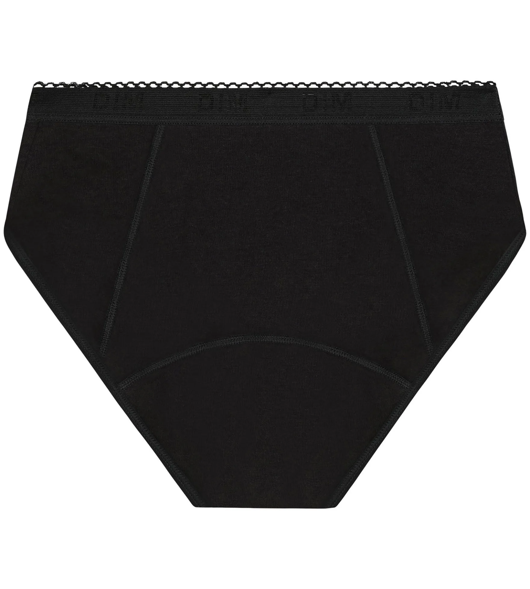 Shorty menstruel coton bio Noir Flux très abondant Dim Protect