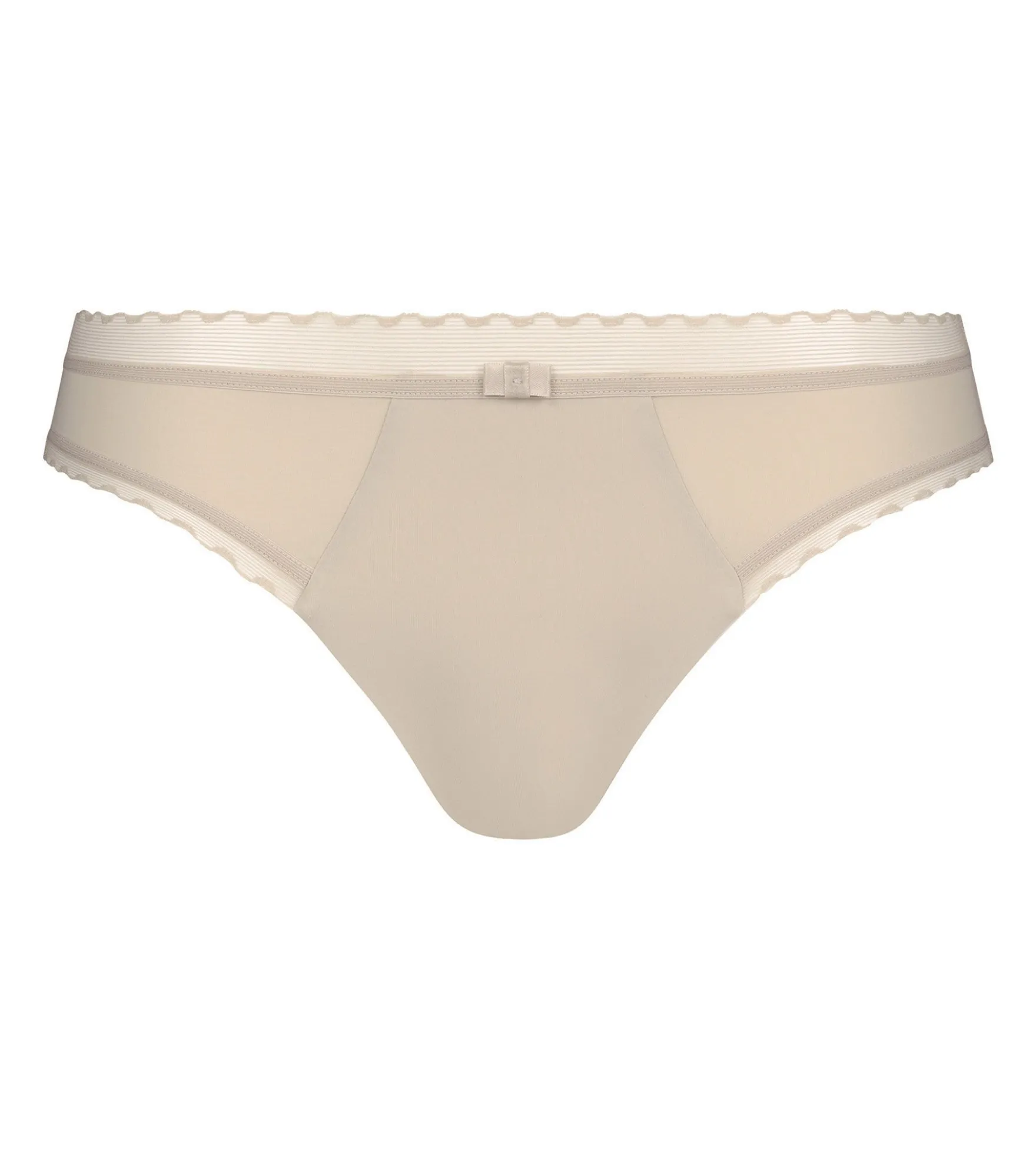Slip femme en microfibre et tulle Nude Dim Daily Confort