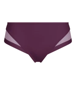 Slip femme en microfibre et tulle Prune Dim Generous