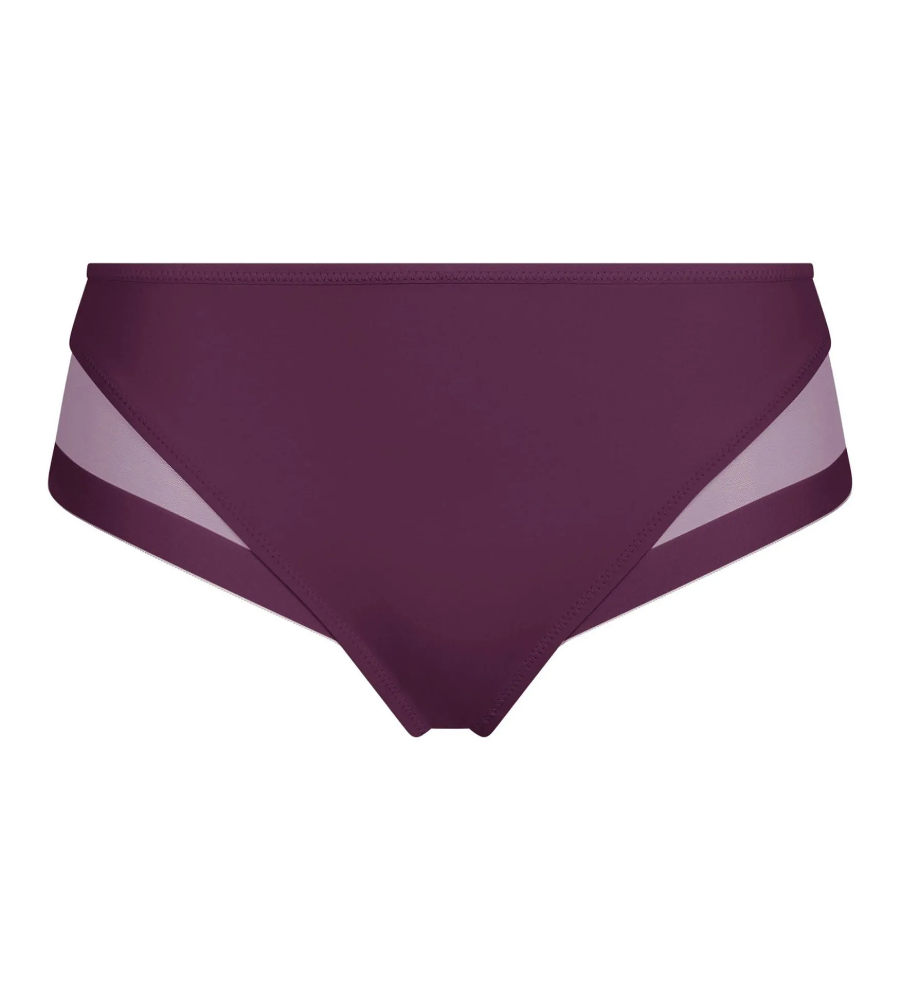 Slip femme en microfibre et tulle Prune Dim Generous