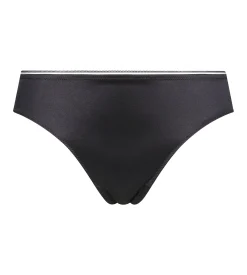 Slip femme en microfibre satinée Gris Granit Dim Chéri