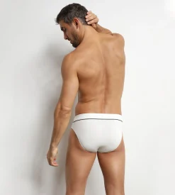 Slip homme en coton modal Blanc Écru Dim Gentleman