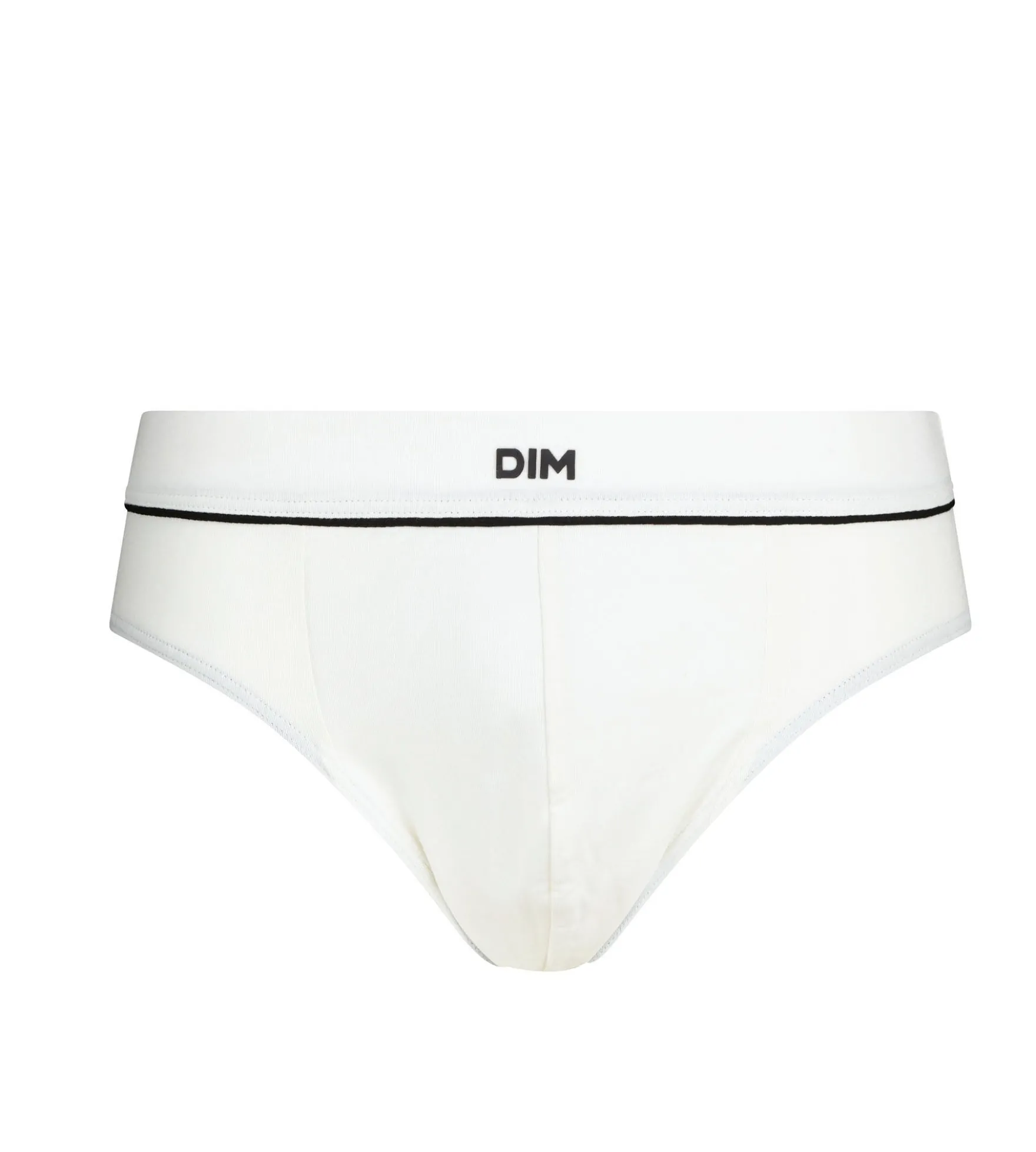 Slip homme en coton modal Blanc Écru Dim Gentleman
