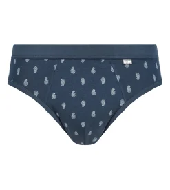 Slip homme Noir à motif gouttes Classic Coton