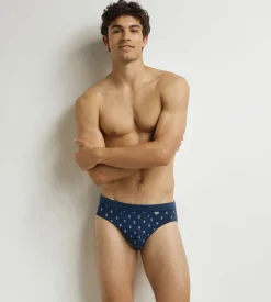 Slip homme Noir à motif gouttes Classic Coton