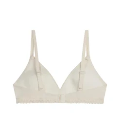 Soutien-gorge ado sans armature en microfibre et dentelle Ivoire Daily