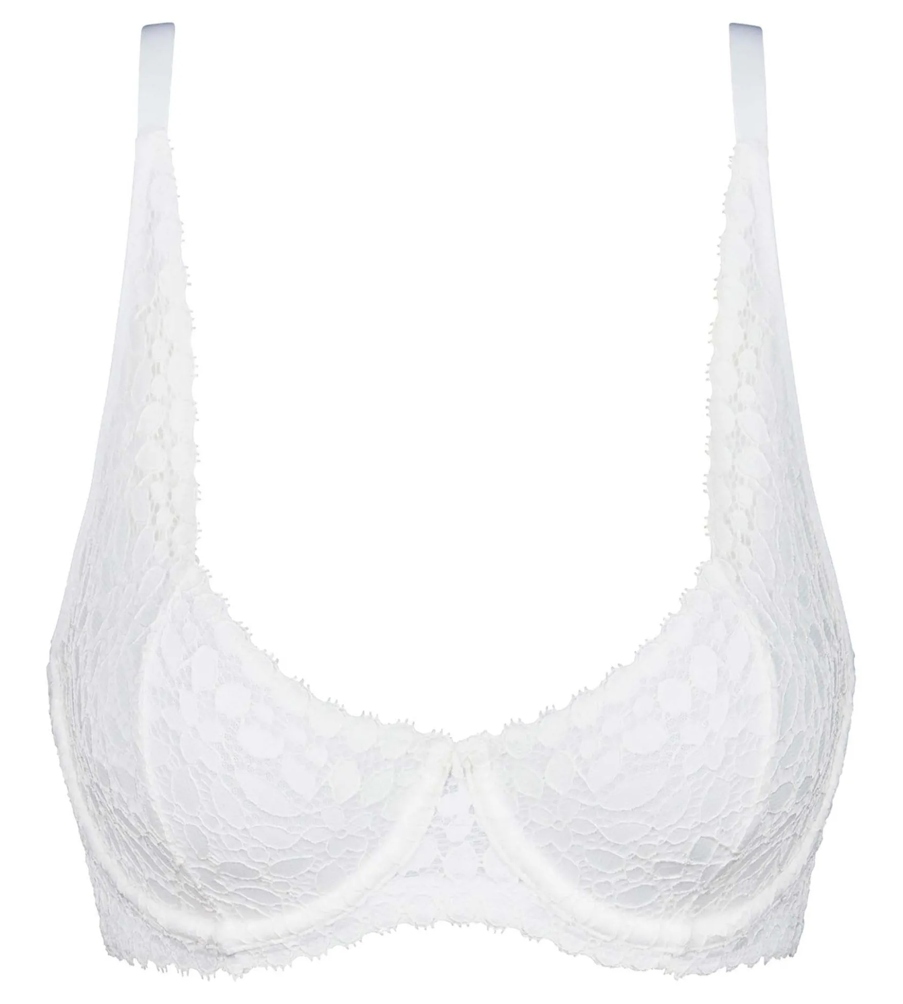 Soutien-gorge à armatures en dentelle florale Blanc Daily Dentelle