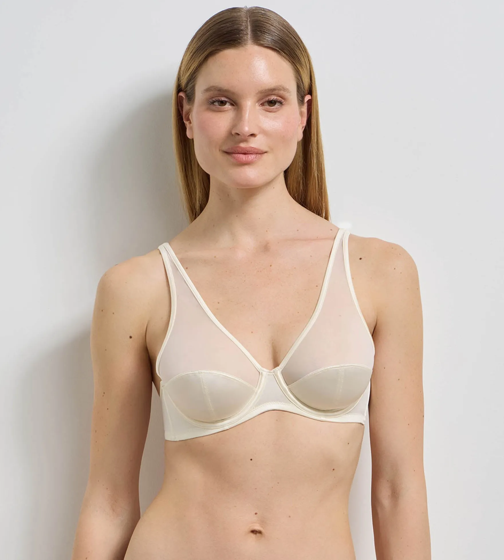Soutien-gorge à armatures ivoire Dim x Ines de la Fressange
