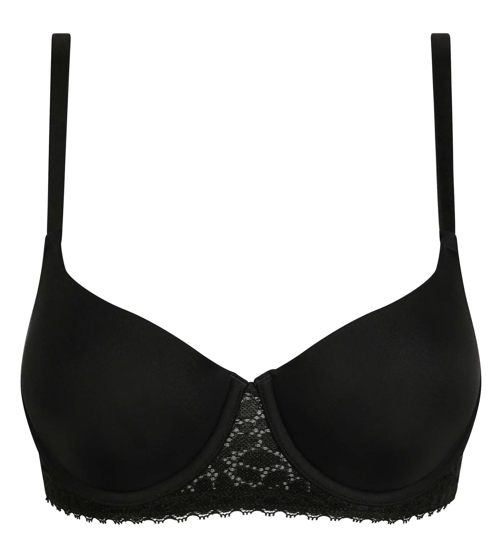 Soutien-gorge corbeille à armature en microfibre Noir Daily Dentelle