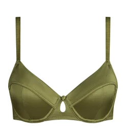 Soutien-gorge corbeille à armatures Vert Kaki Silk Radiance