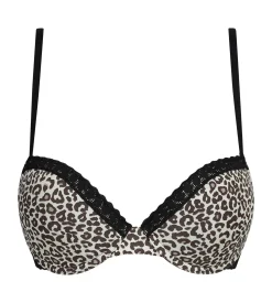 Soutien-gorge corbeille en microfibre léopard Dim Daily Micro