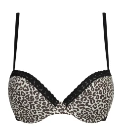 Soutien-gorge corbeille en microfibre léopard Dim Daily Micro