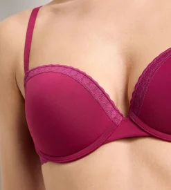 Soutien-gorge corbeille paddé framboise intense Daily Micro