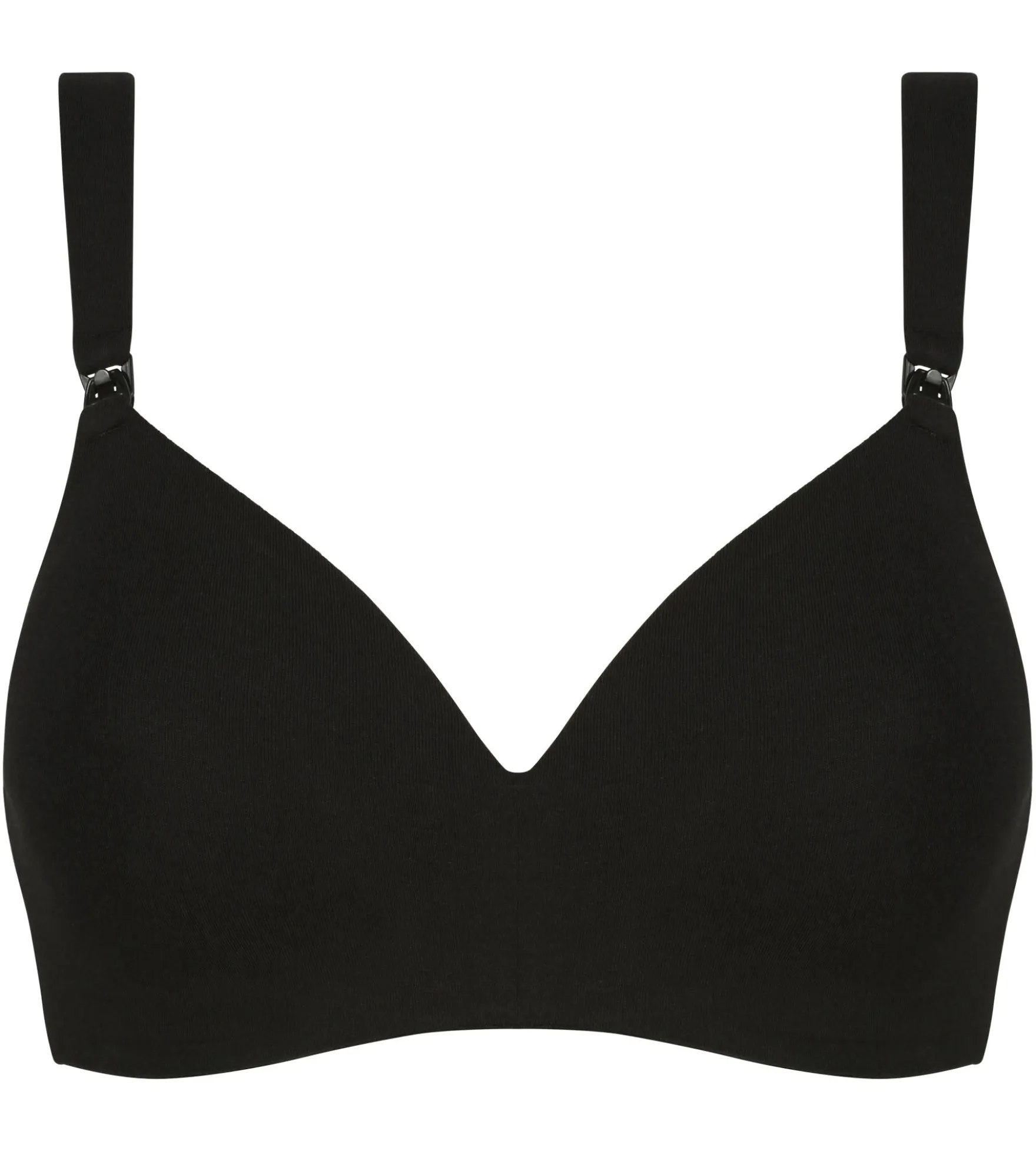 Soutien-gorge d’allaitement en jersey coton Noir Dim Maternité