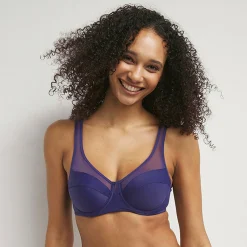 Soutien-gorge emboitant à armatures Violet Aubergine Generous Dim