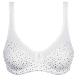 Soutien-gorge emboitant en coton bio et tulle motif pois Generous