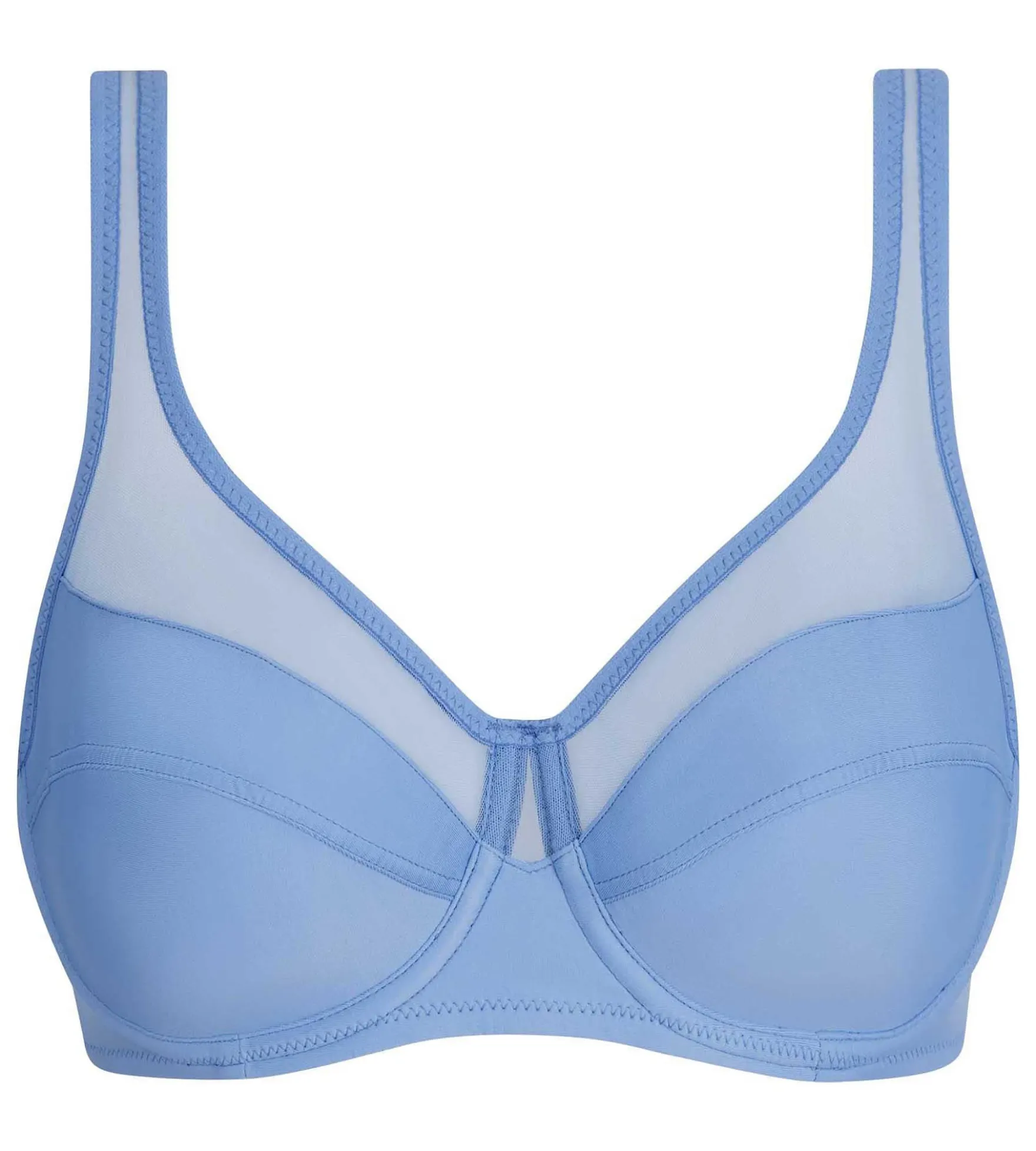 Soutien-gorge emboîtant à armatures bleu lin Generous Classic