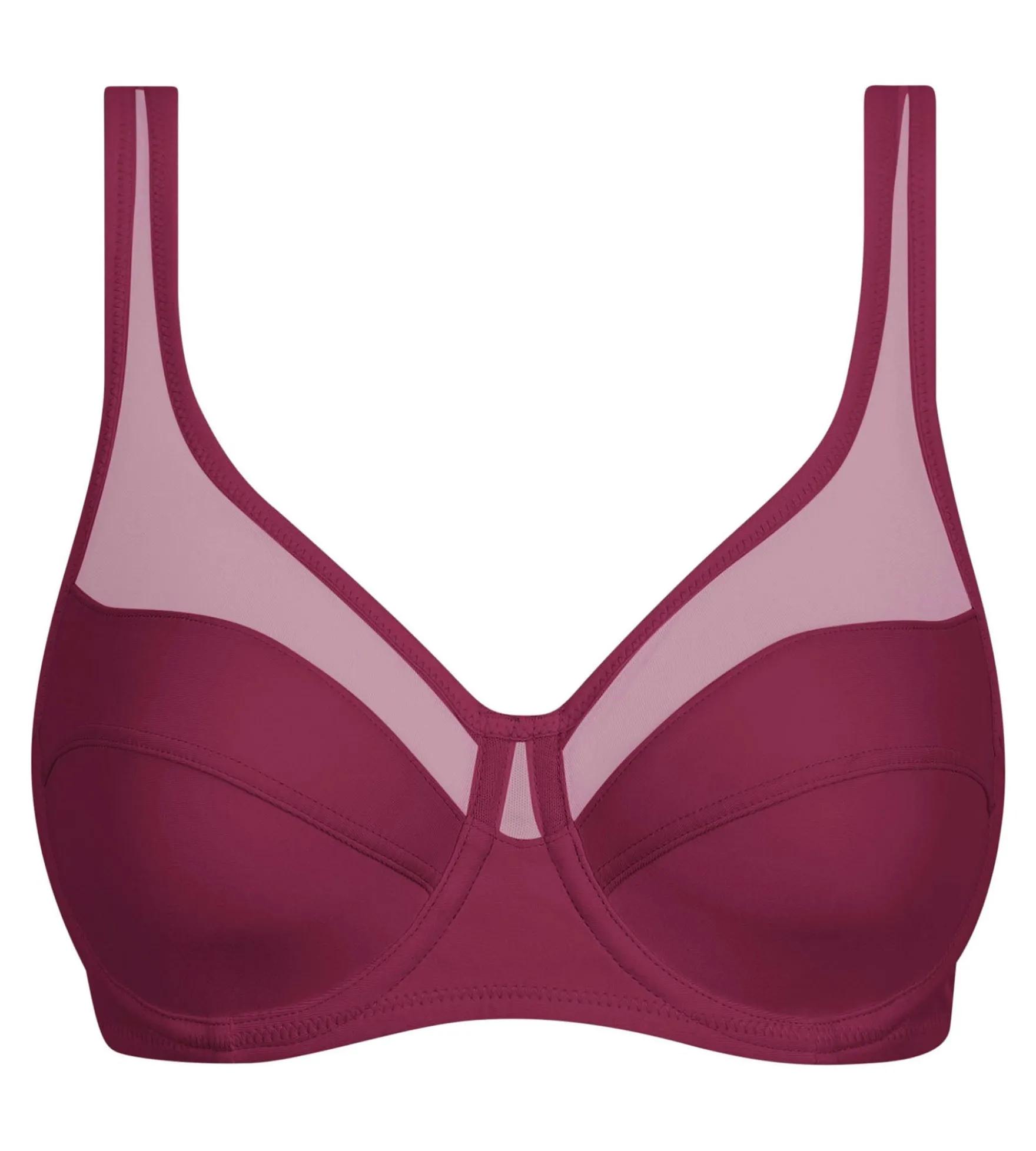 Soutien-gorge emboîtant à armatures Bordeaux Generous