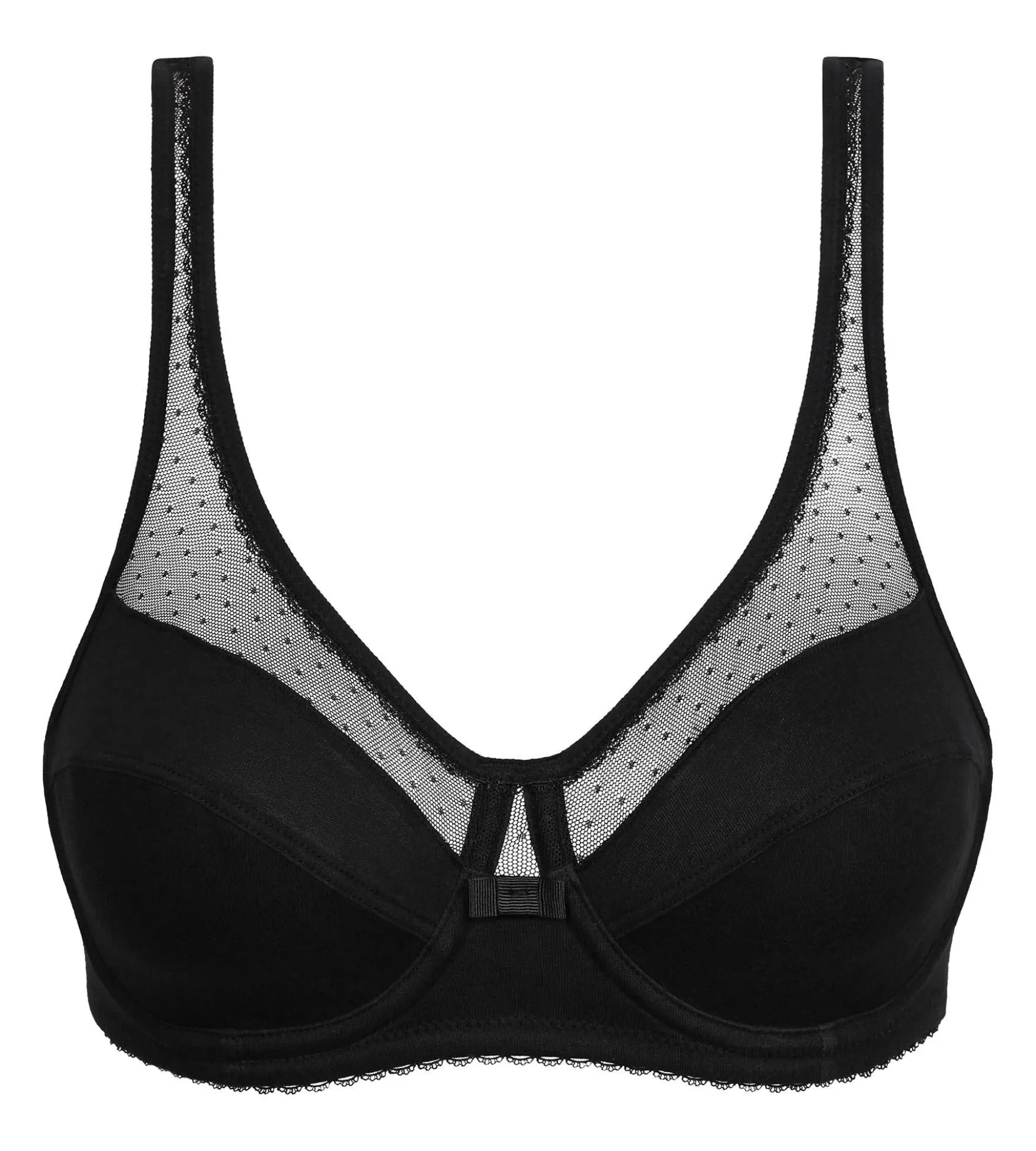 Soutien-gorge emboîtant avec armatures Noir Generous Coton Bio Dim