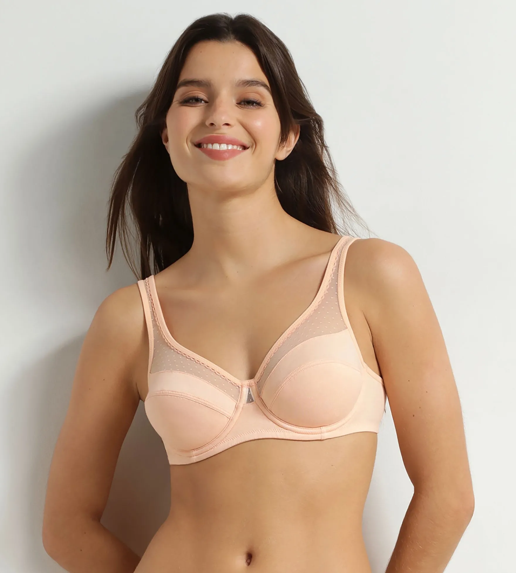 Soutien-gorge emboîtant avec armatures Abricot Generous Coton Bio