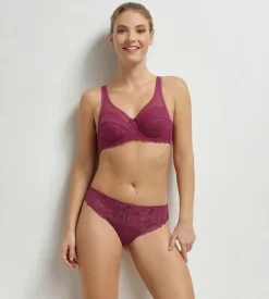 Soutien-gorge emboîtant dentelle Rouge Sangria Generous Essentiel