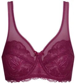 Soutien-gorge emboîtant dentelle Rouge Sangria Generous Essentiel