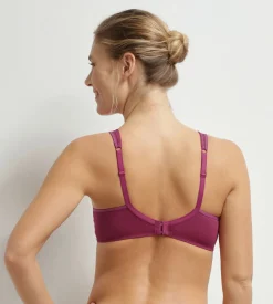 Soutien-gorge emboîtant dentelle Rouge Sangria Generous Essentiel