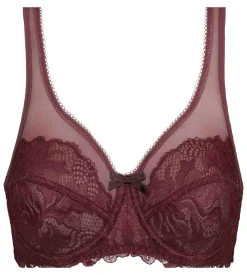 Soutien-gorge emboîtant en dentelle Rubis Foncé Generous Essentiel