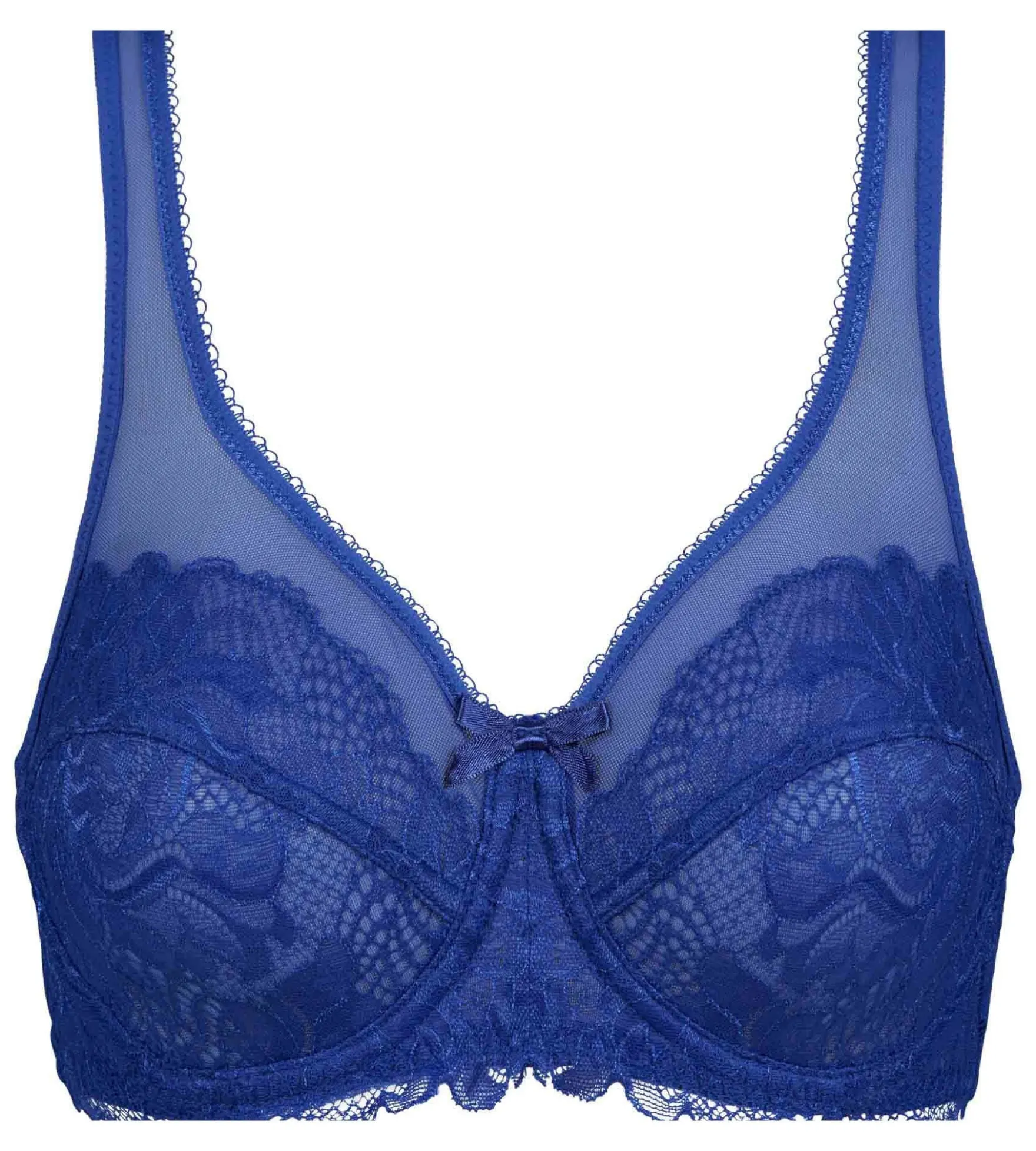 Soutien-gorge emboîtant en dentelle Bleu Stellaire Generous Essentiel
