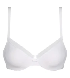 Soutien-gorge emboîtant en microfibre et tulle Blanc Dim Daily Confort