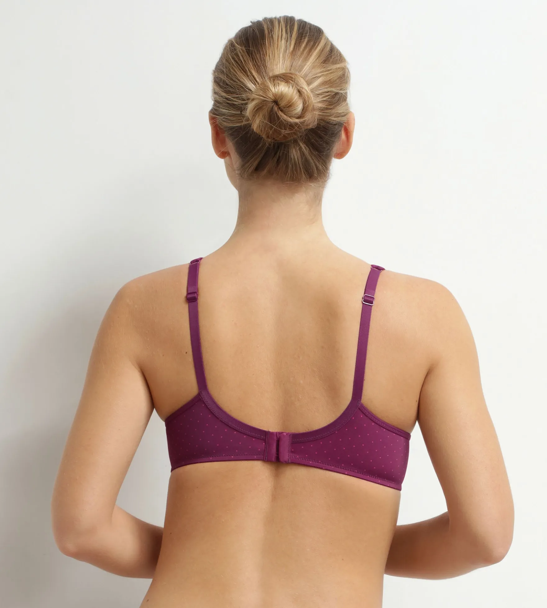 Soutien-gorge emboîtant en microfibre et tulle à pois Generous