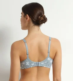 Soutien-gorge emboîtant en microfibre et tulle Sauge Fleurie Generous
