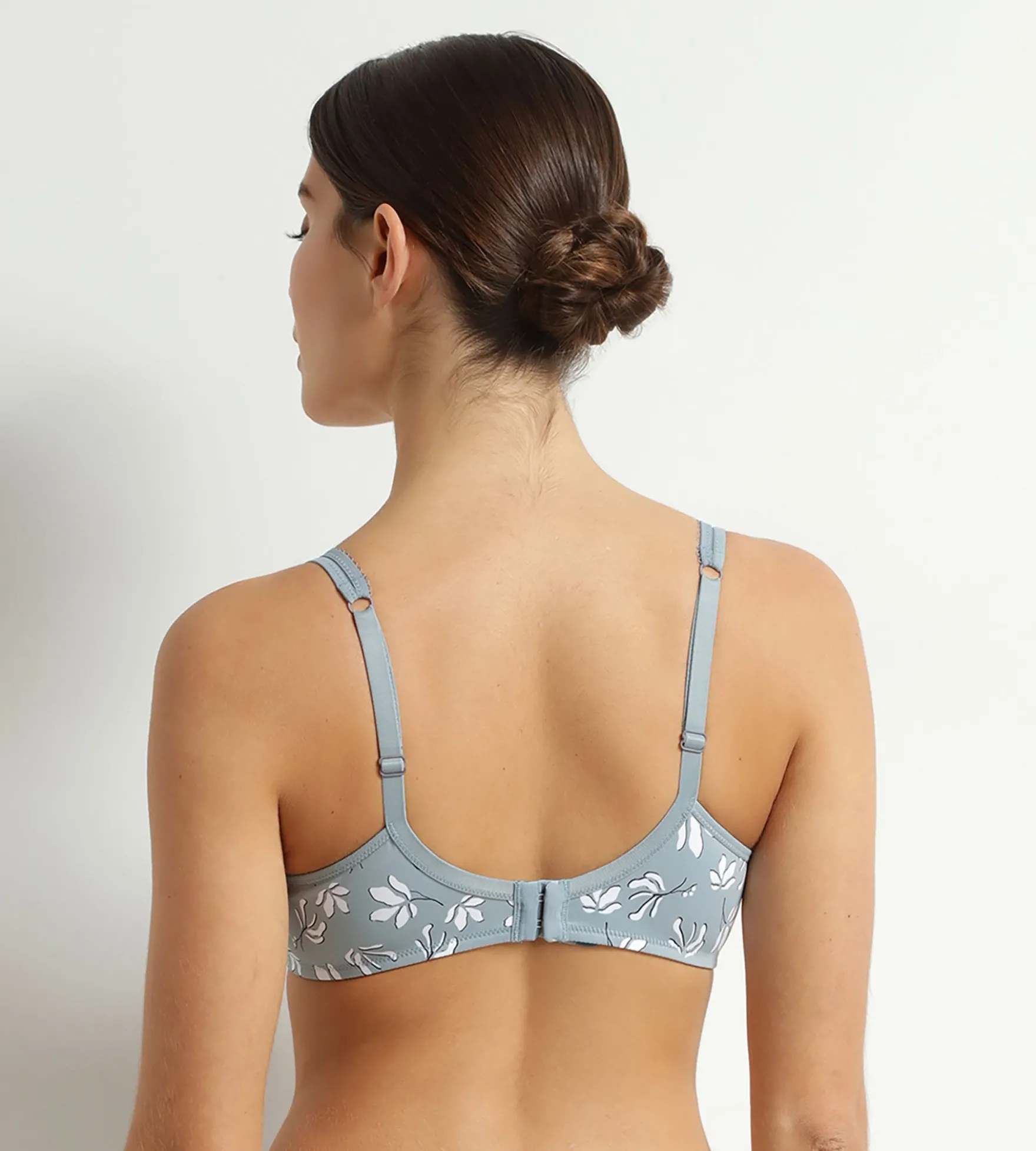 Soutien-gorge emboîtant en microfibre et tulle Sauge Fleurie Generous